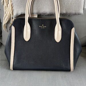 Kate Spade Black and Tan Satchel